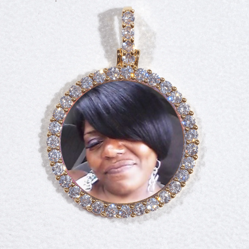 3D CIRCLE CUSTOM PICTURE PENDANT SMALL SIZE