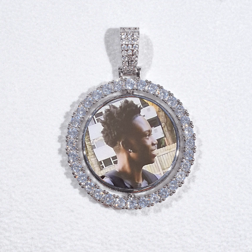 3D Spinning 2-Faced Custom Picture Pendant