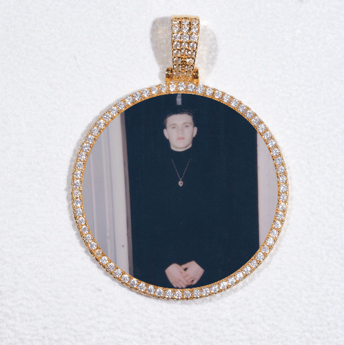 MEDIUM 3D CIRCLE CUSTOM PICTURE PENDANT