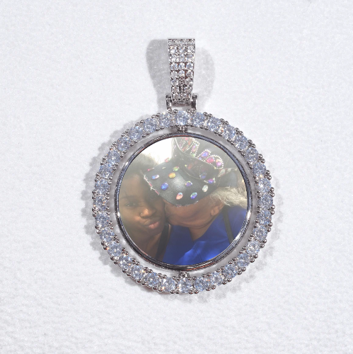 3D Spinning 2-Faced Custom Picture Pendant