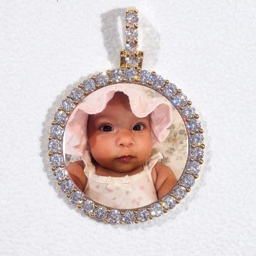 3D CIRCLE CUSTOM PICTURE PENDANT SMALL SIZE