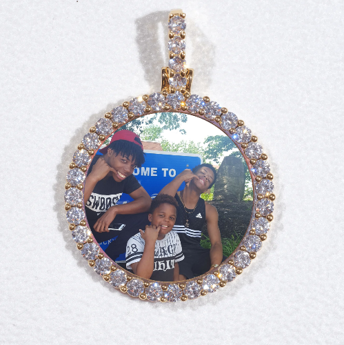 3D CIRCLE CUSTOM PICTURE PENDANT SMALL SIZE
