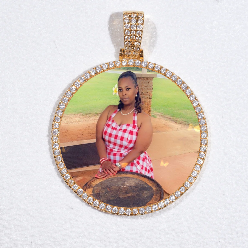 MEDIUM 3D CIRCLE CUSTOM PICTURE PENDANT