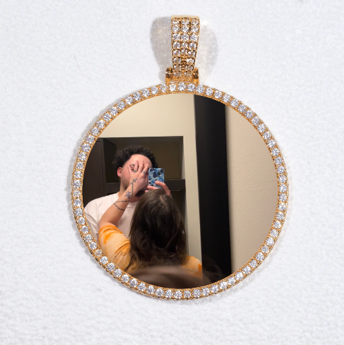 MEDIUM 3D CIRCLE CUSTOM PICTURE PENDANT