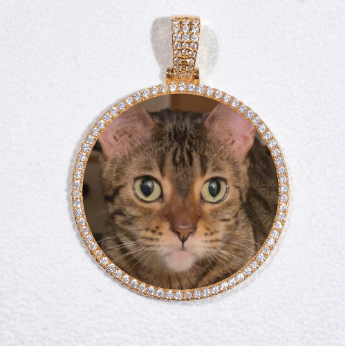 MEDIUM 3D CIRCLE CUSTOM PICTURE PENDANT