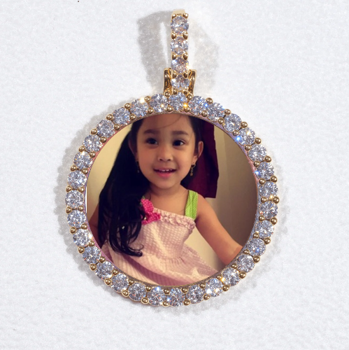 3D CIRCLE CUSTOM PICTURE PENDANT SMALL SIZE