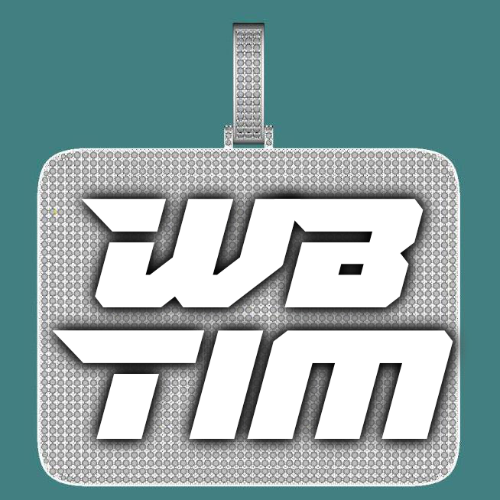 CUSTOM LETTER NECKLACE 3D BIG SQUARE