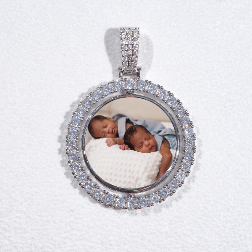 3D Spinning 2-Faced Custom Picture Pendant