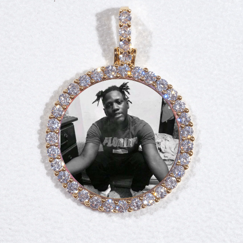 3D CIRCLE CUSTOM PICTURE PENDANT SMALL SIZE