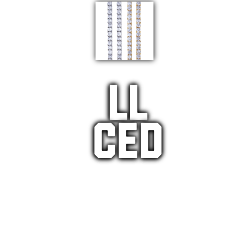 Custom Letters Baguette Two Layer Necklace