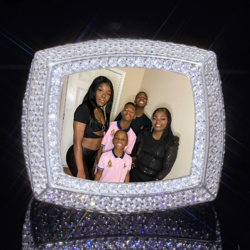 3D CUSTOM PICTURE ICED RING