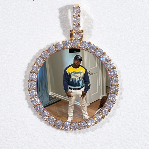3D CIRCLE CUSTOM PICTURE PENDANT SMALL SIZE