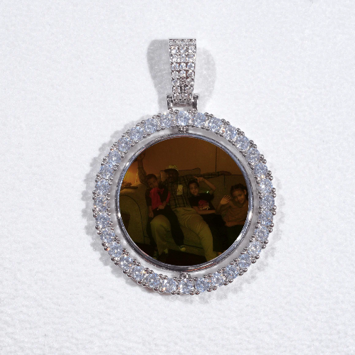 3D Spinning 2-Faced Custom Picture Pendant
