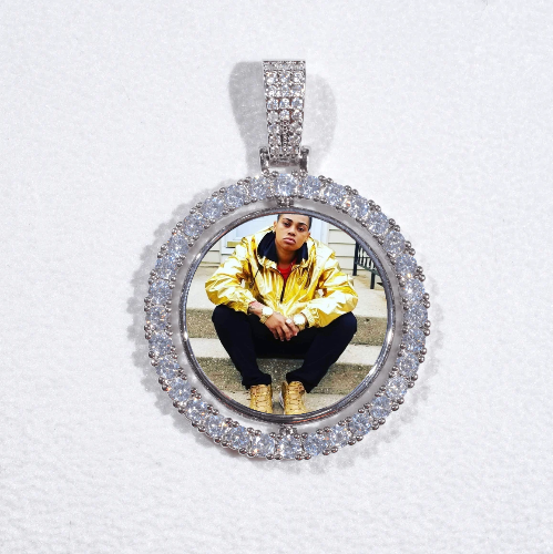 3D Spinning 2-Faced Custom Picture Pendant