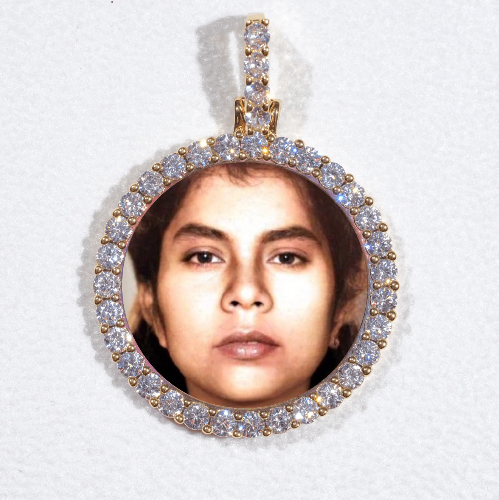 3D CIRCLE CUSTOM PICTURE PENDANT SMALL SIZE