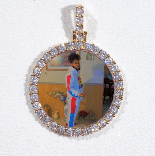 3D CIRCLE CUSTOM PICTURE PENDANT SMALL SIZE