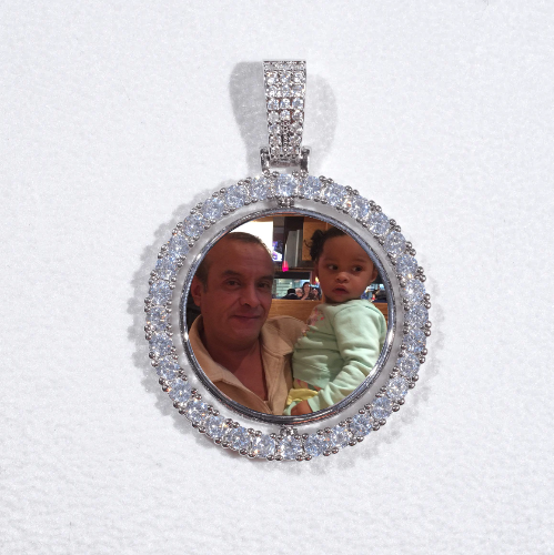 3D Spinning 2-Faced Custom Picture Pendant