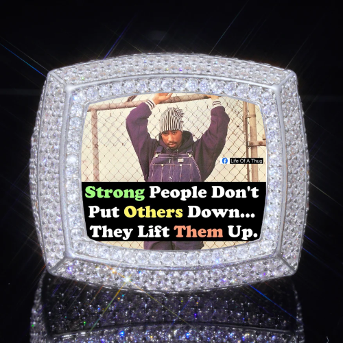 3D CUSTOM PICTURE ICED RING