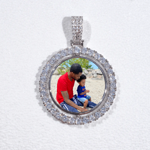 3D Spinning 2-Faced Custom Picture Pendant