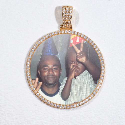 MEDIUM 3D CIRCLE CUSTOM PICTURE PENDANT