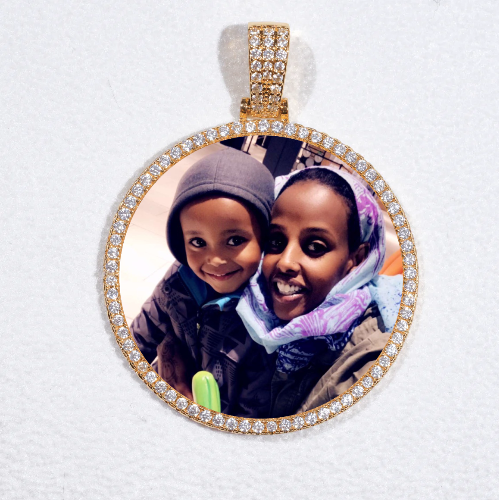 MEDIUM 3D CIRCLE CUSTOM PICTURE PENDANT