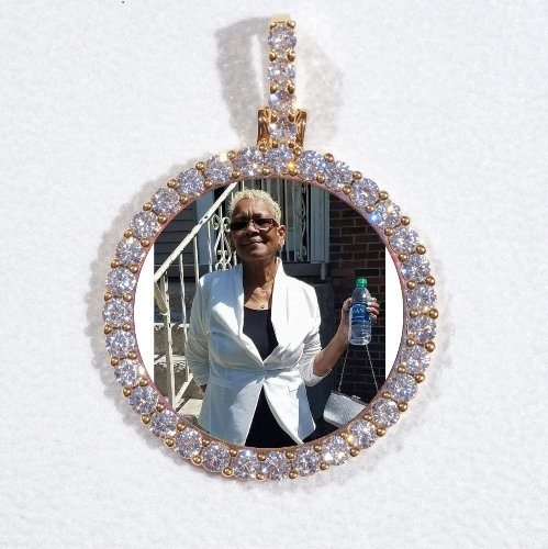 3D CIRCLE CUSTOM PICTURE PENDANT SMALL SIZE