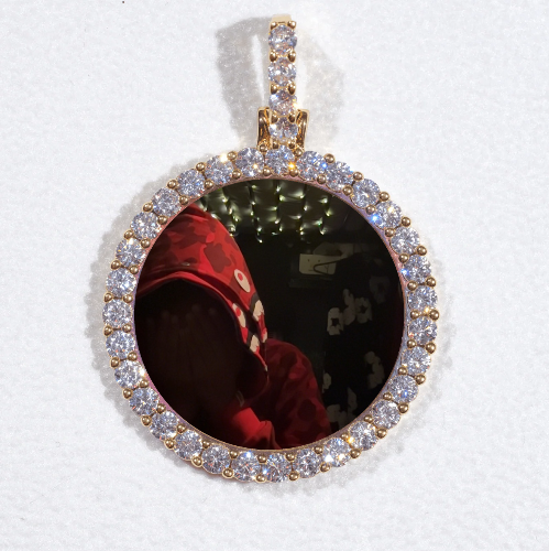 3D CIRCLE CUSTOM PICTURE PENDANT SMALL SIZE