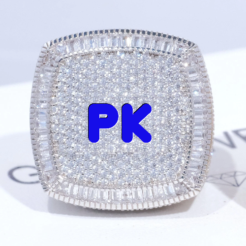 CUSTOM LETTER 3D ICED RING