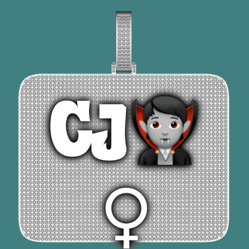 CUSTOM LETTER NECKLACE 3D BIG SQUARE