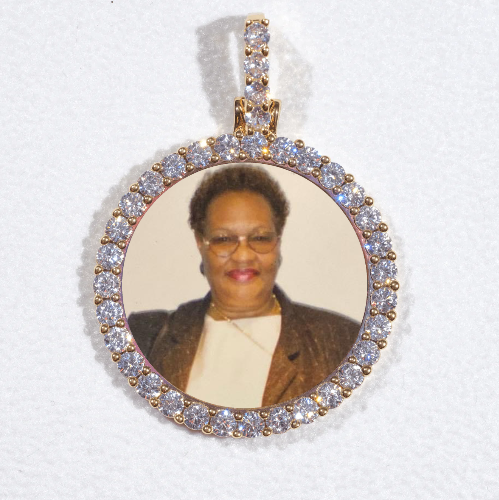 3D CIRCLE CUSTOM PICTURE PENDANT SMALL SIZE