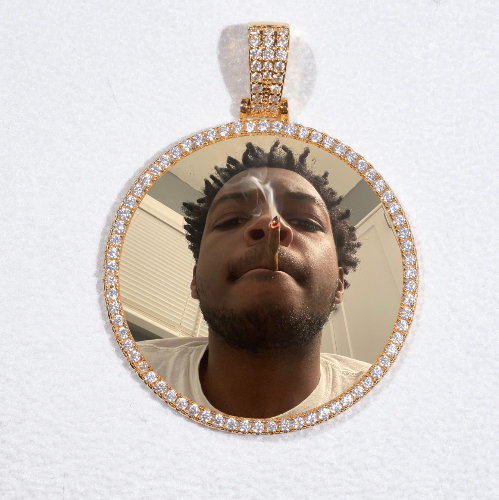 MEDIUM 3D CIRCLE CUSTOM PICTURE PENDANT