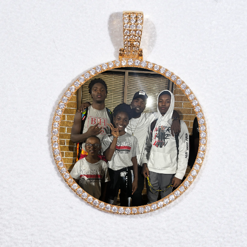 MEDIUM 3D CIRCLE CUSTOM PICTURE PENDANT