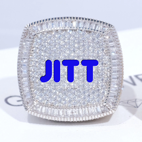 CUSTOM LETTER 3D ICED RING