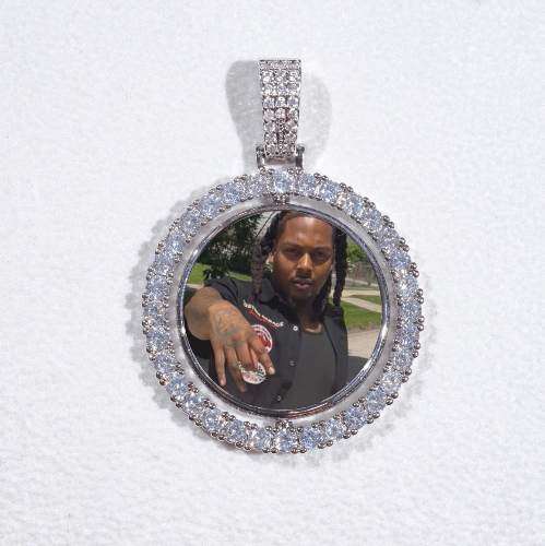 3D Spinning 2-Faced Custom Picture Pendant