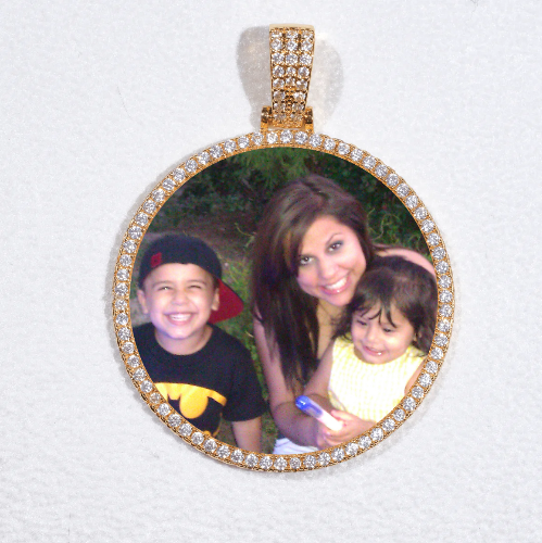 MEDIUM 3D CIRCLE CUSTOM PICTURE PENDANT