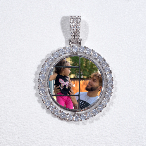 3D Spinning 2-Faced Custom Picture Pendant