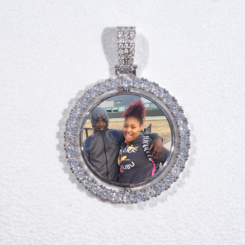 3D Spinning 2-Faced Custom Picture Pendant