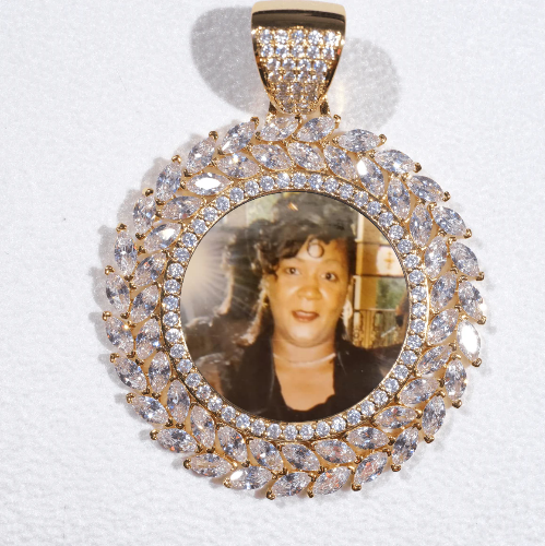 Large 3D Wheat Ear Custom Picture Pendant