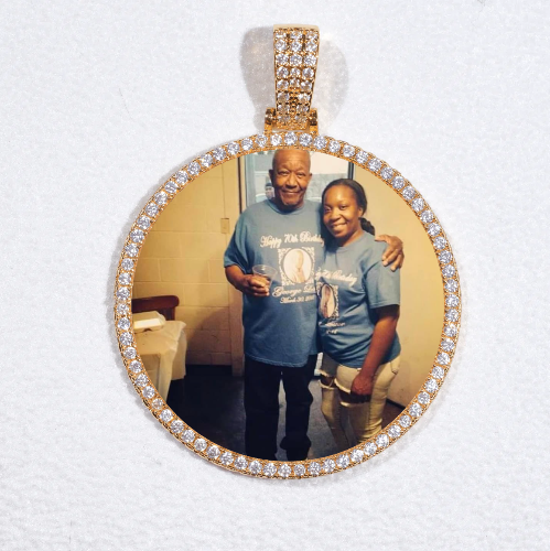 MEDIUM 3D CIRCLE CUSTOM PICTURE PENDANT