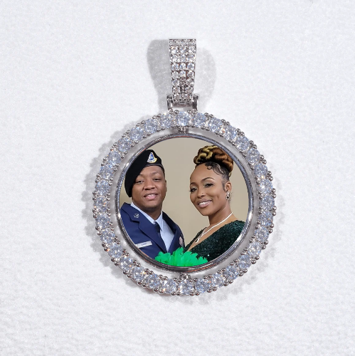3D Spinning 2-Faced Custom Picture Pendant