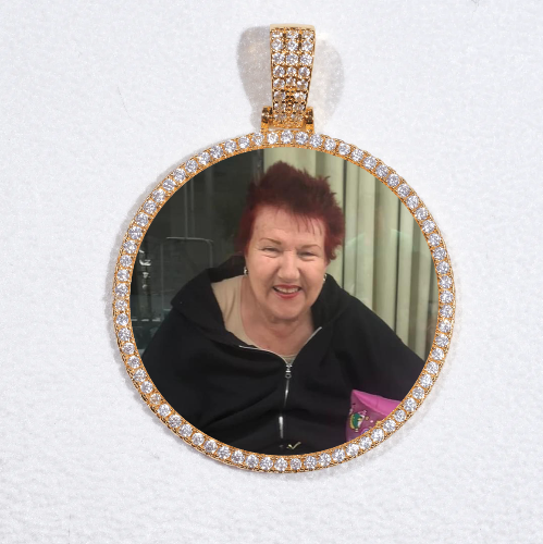 MEDIUM 3D CIRCLE CUSTOM PICTURE PENDANT