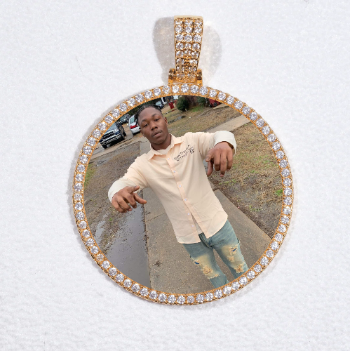 MEDIUM 3D CIRCLE CUSTOM PICTURE PENDANT
