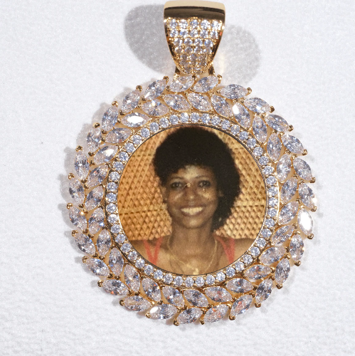 Large 3D Wheat Ear Custom Picture Pendant