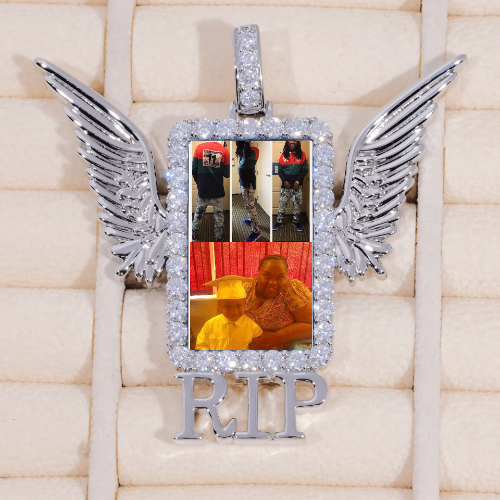 RIP WING 3D CUSTOM PICTURE PENDANT