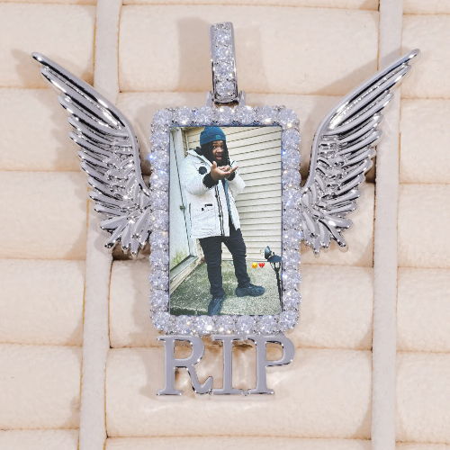 RIP WING 3D CUSTOM PICTURE PENDANT