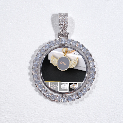 3D Spinning 2-Faced Custom Picture Pendant