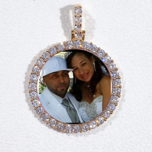 3D CIRCLE CUSTOM PICTURE PENDANT SMALL SIZE