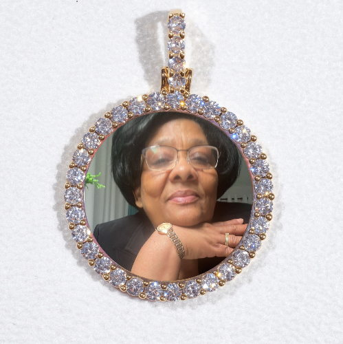 3D CIRCLE CUSTOM PICTURE PENDANT SMALL SIZE