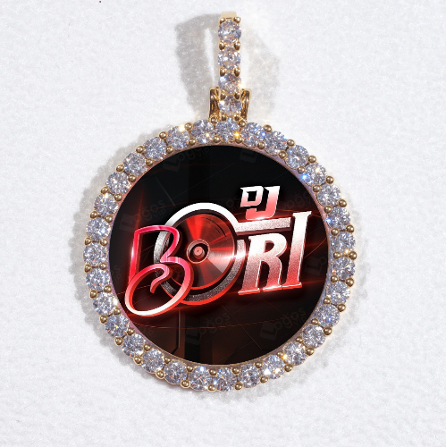 3D CIRCLE CUSTOM PICTURE PENDANT SMALL SIZE
