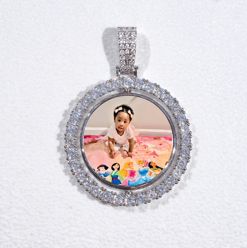 3D Spinning 2-Faced Custom Picture Pendant